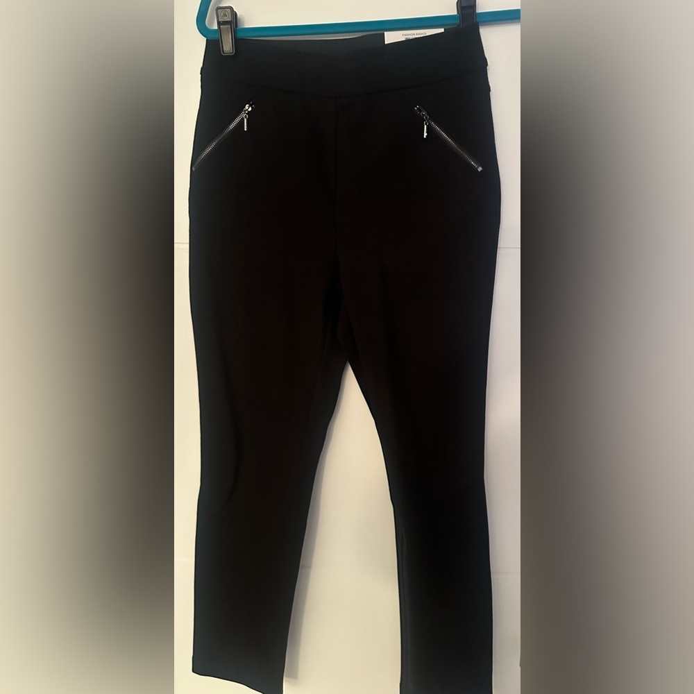 Inc Black Pants Regular Straight Leg High Rise Petite 8P